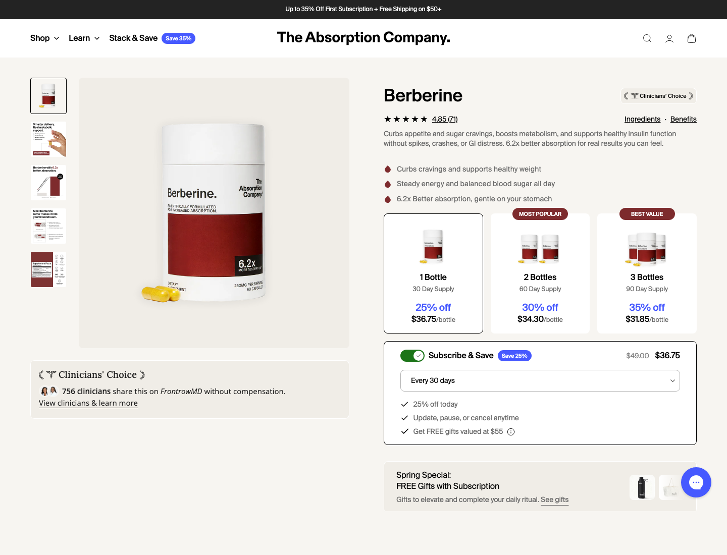 blood sugar support landing page 1