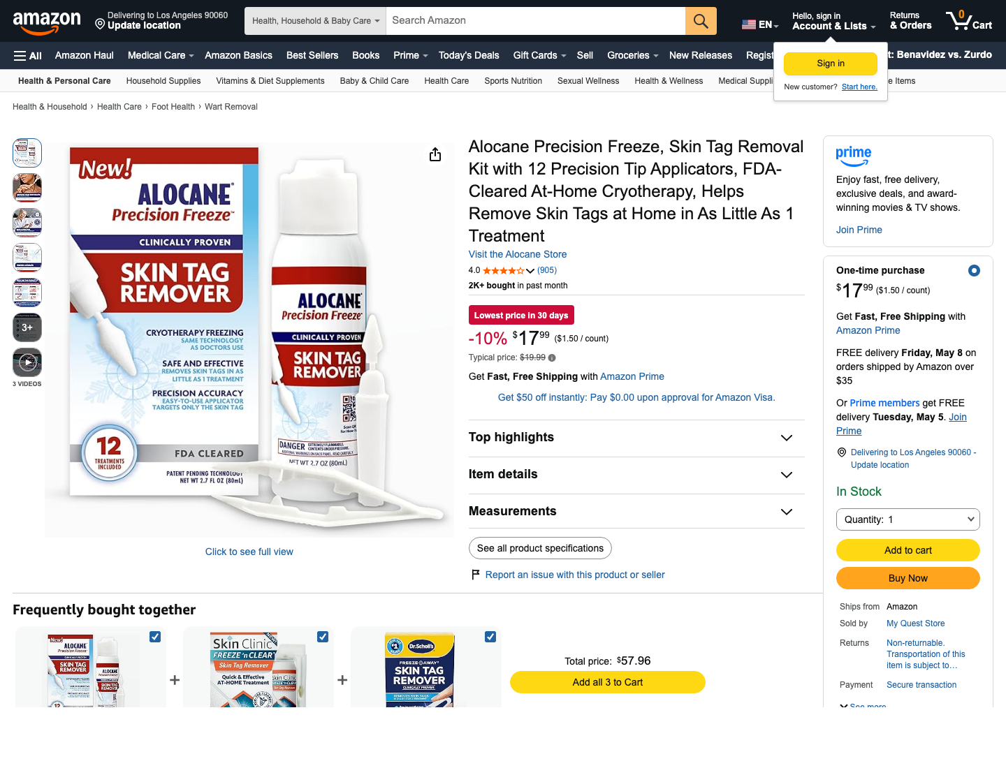skin tag remover landing page 1