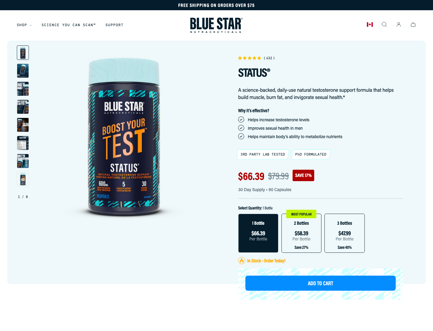 testosterone booster landing page 1