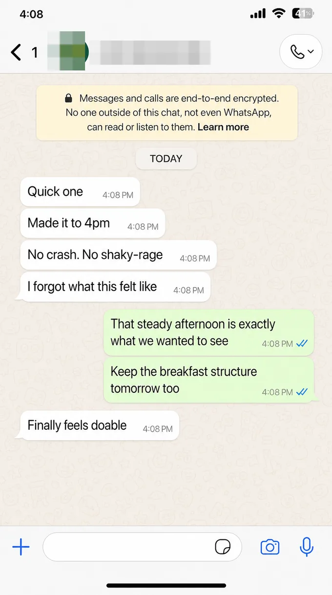 WhatsApp customer message 2